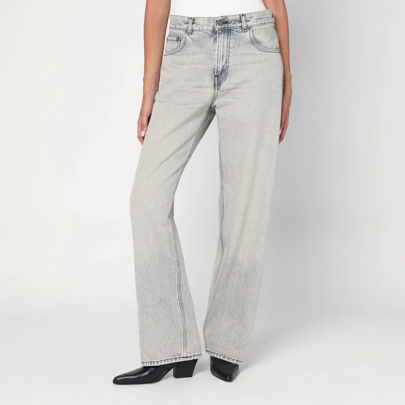 HAIKURE Wide pearl grey washed effect jeans sold by Lord & Taylor