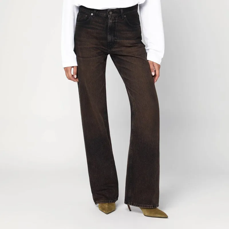 HAIKURE Brown vintage effect Korea jeans sold by Lord & Taylor