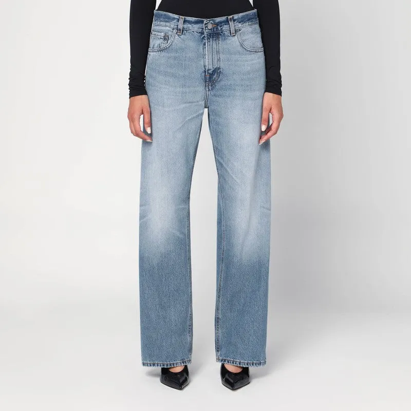 HAIKURE Wide blue washed effect jeans sold by Lord & Taylor