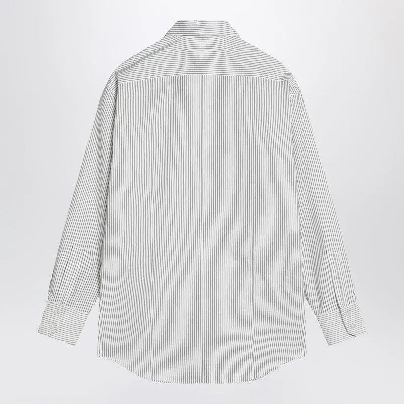 Saint Laurent Cassandre black/white pinstripe shirt sold by Lord & Taylor product image thumbnail 2