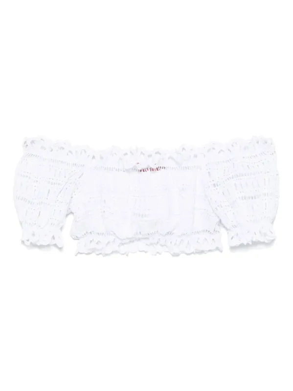 Ermanno Scervino Off-shoulder Lace-detail top sold by Lord & Taylor