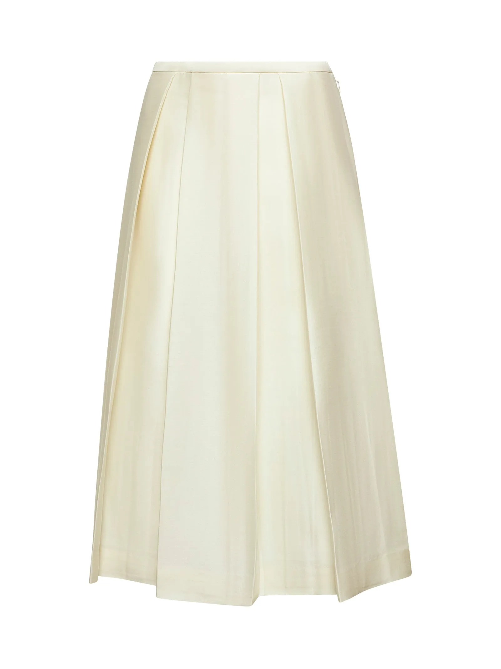 Ivory wool silk midi skirt sold by Lord & Taylor