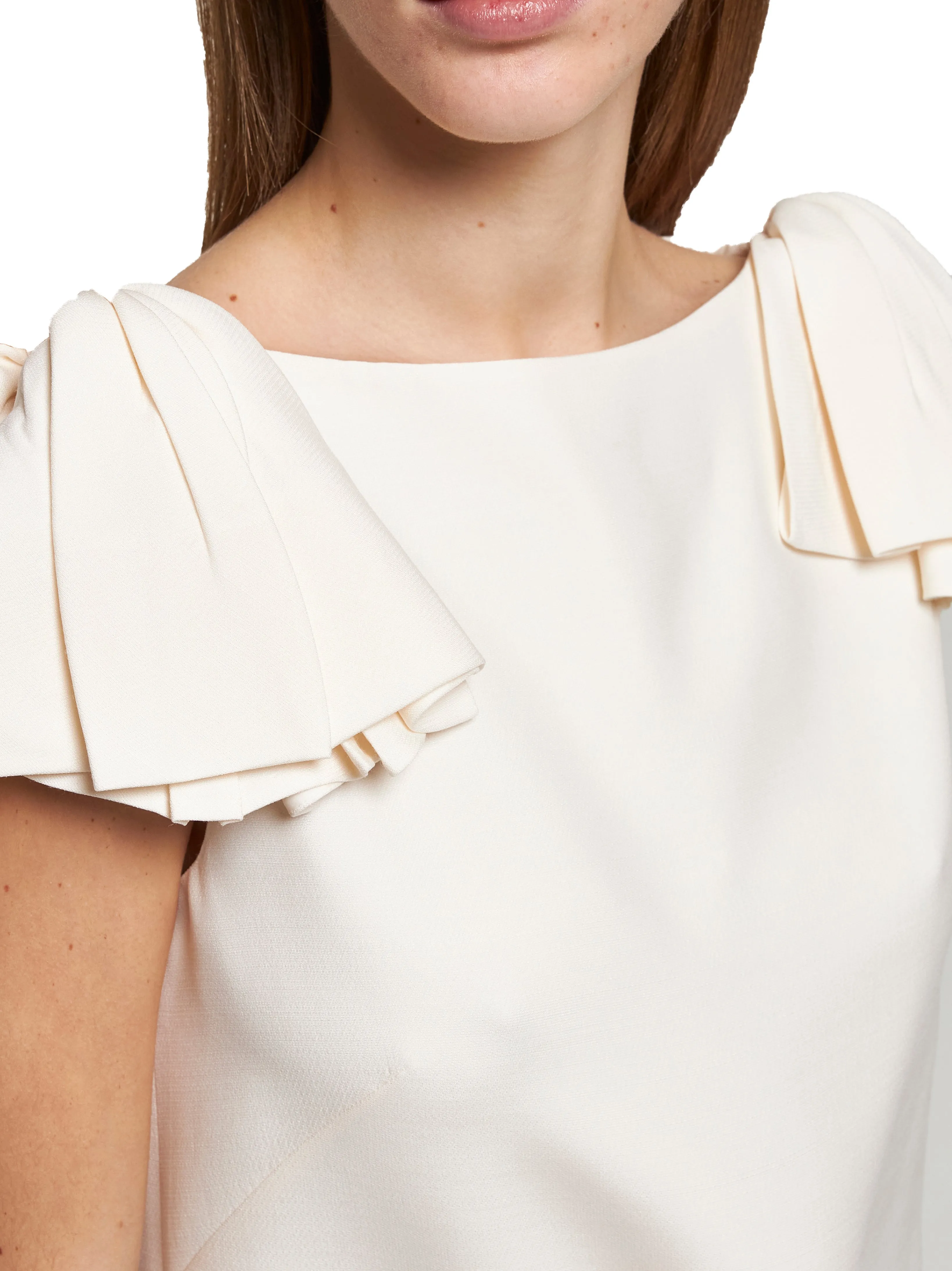 Ivory Crepe Couture Short Dress sold by Lord & Taylor product image thumbnail 5