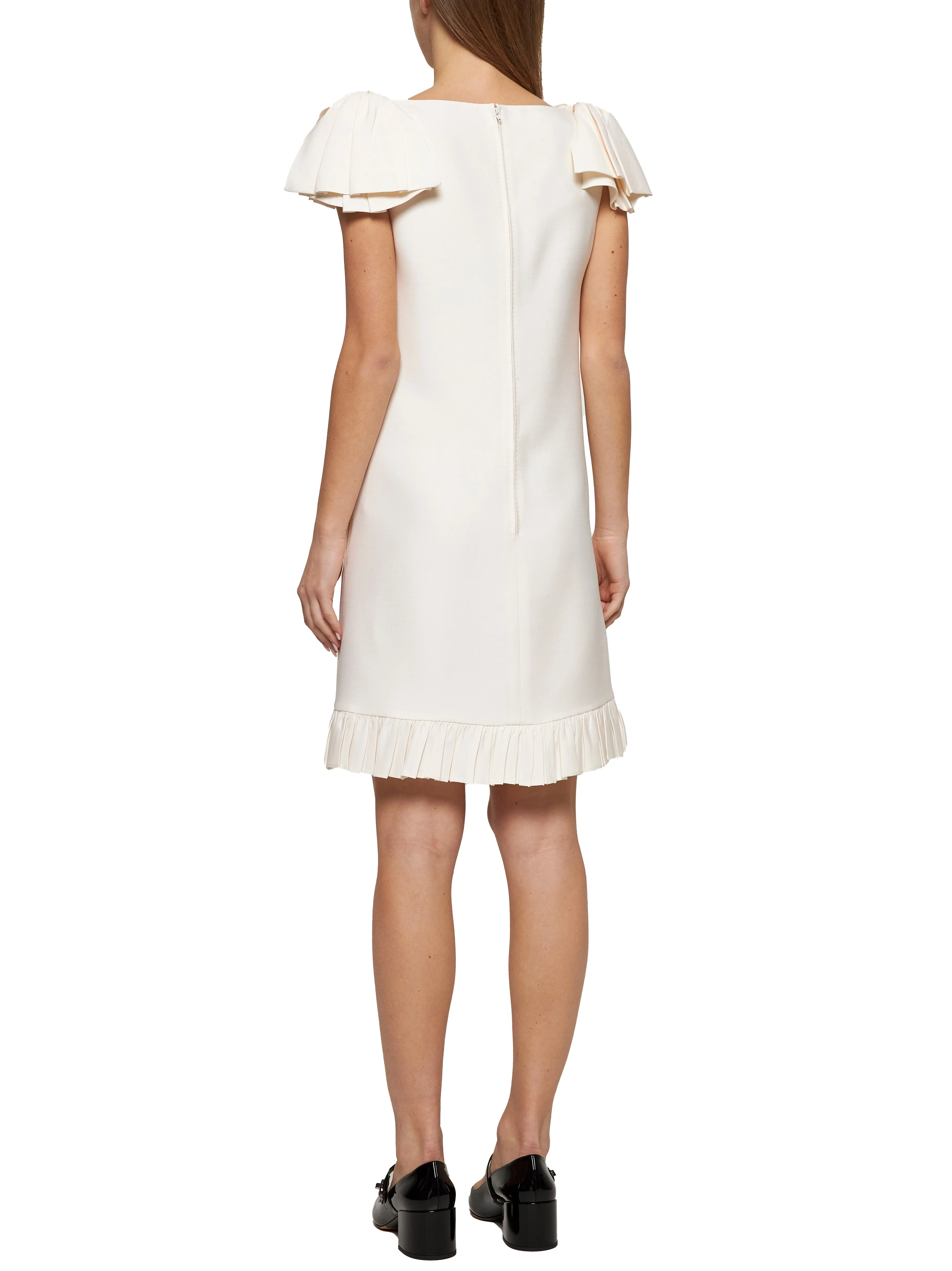 Ivory Crepe Couture Short Dress sold by Lord & Taylor product image thumbnail 4