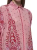 Pink Paisley print silk long shirt sold by Lord & Taylor