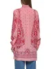 Pink Paisley print silk long shirt sold by Lord & Taylor