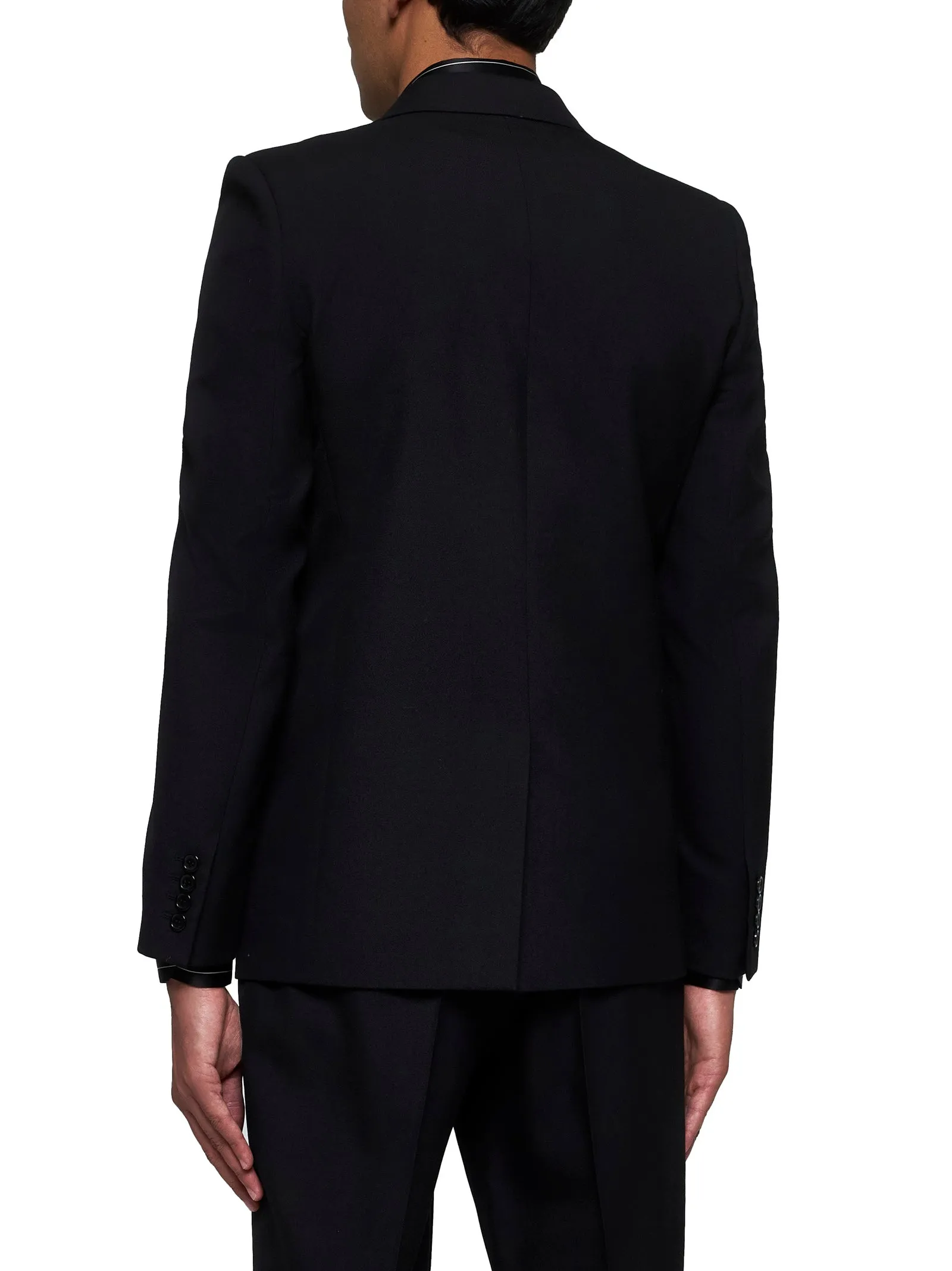 Saint Laurent Double-Breasted Wool Blazer sold by Lord & Taylor product image thumbnail 4
