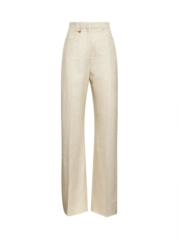 Beige The Sauge Pants made by Jacquemus