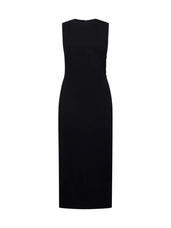 Black Stretch Jersey Aglaia Midi Dress sold by Lord & Taylor