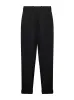 Black Wool Gabardine Belted Trousers sold by Lord & Taylor