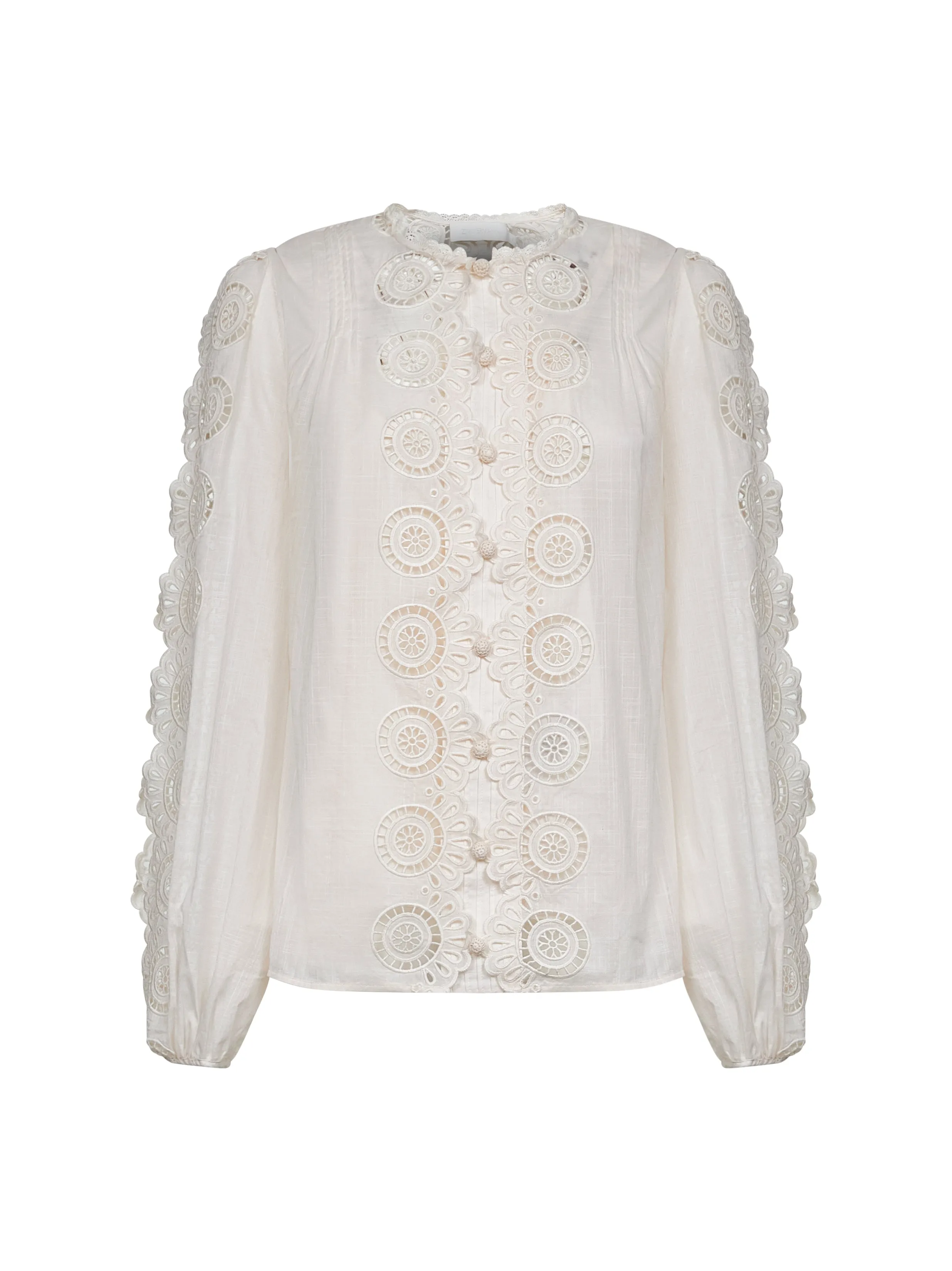 Ivory Embroidered Cotton Lucky Blouse sold by Lord & Taylor