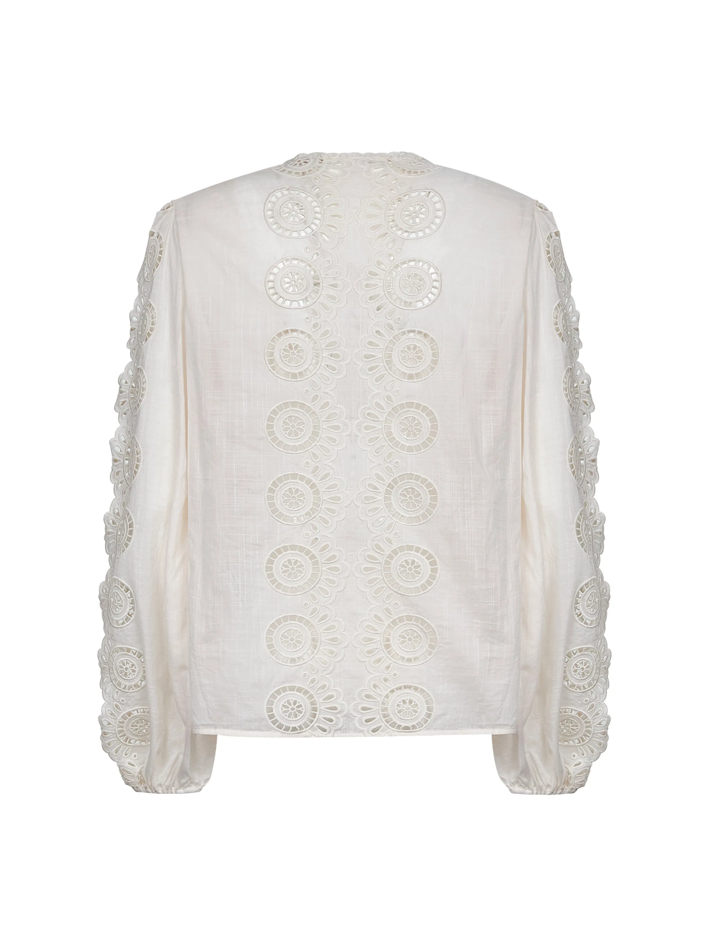 Ivory Embroidered Cotton Lucky Blouse sold by Lord & Taylor product image thumbnail 2