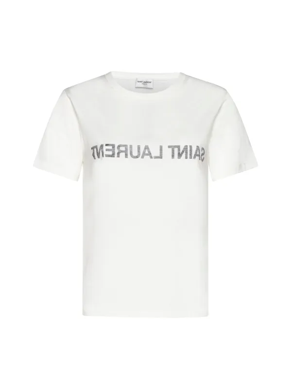 Saint Laurent Logo Cotton T-Shirt sold by Lord & Taylor