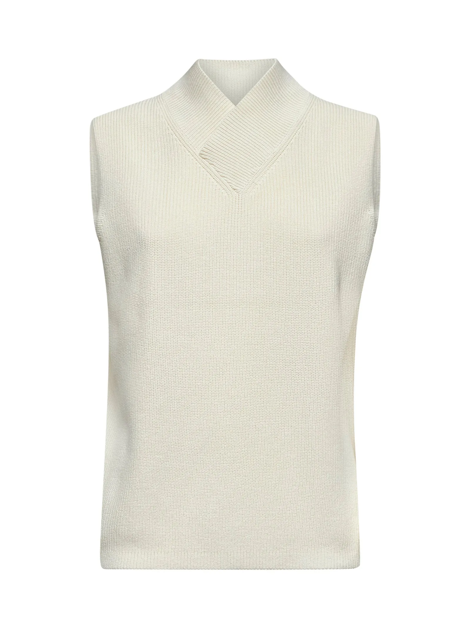 Ivory Cotton Knit Ceres Vest sold by Lord & Taylor