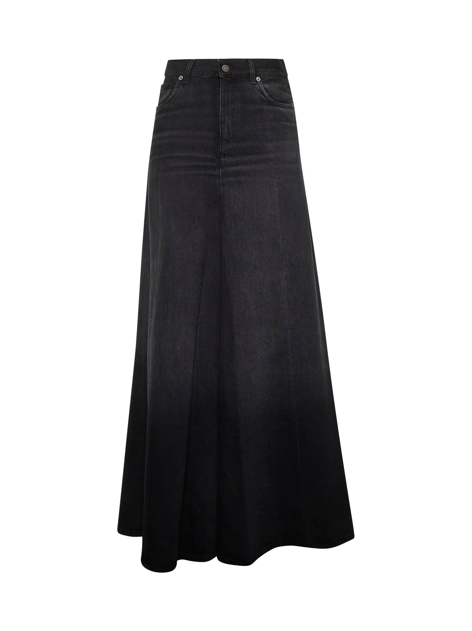 Black Denim Serenity Long Skirt sold by Lord & Taylor