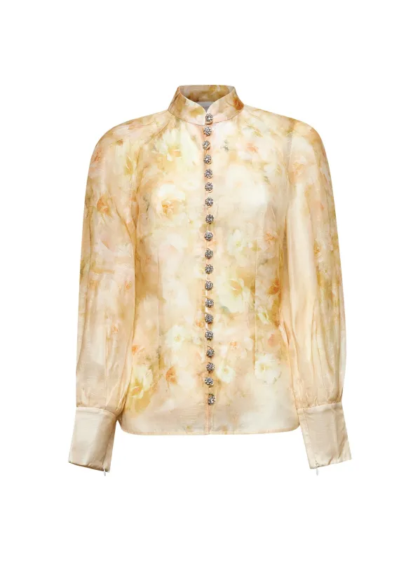 Yellow Crush Floral Blouse sold by Lord & Taylor