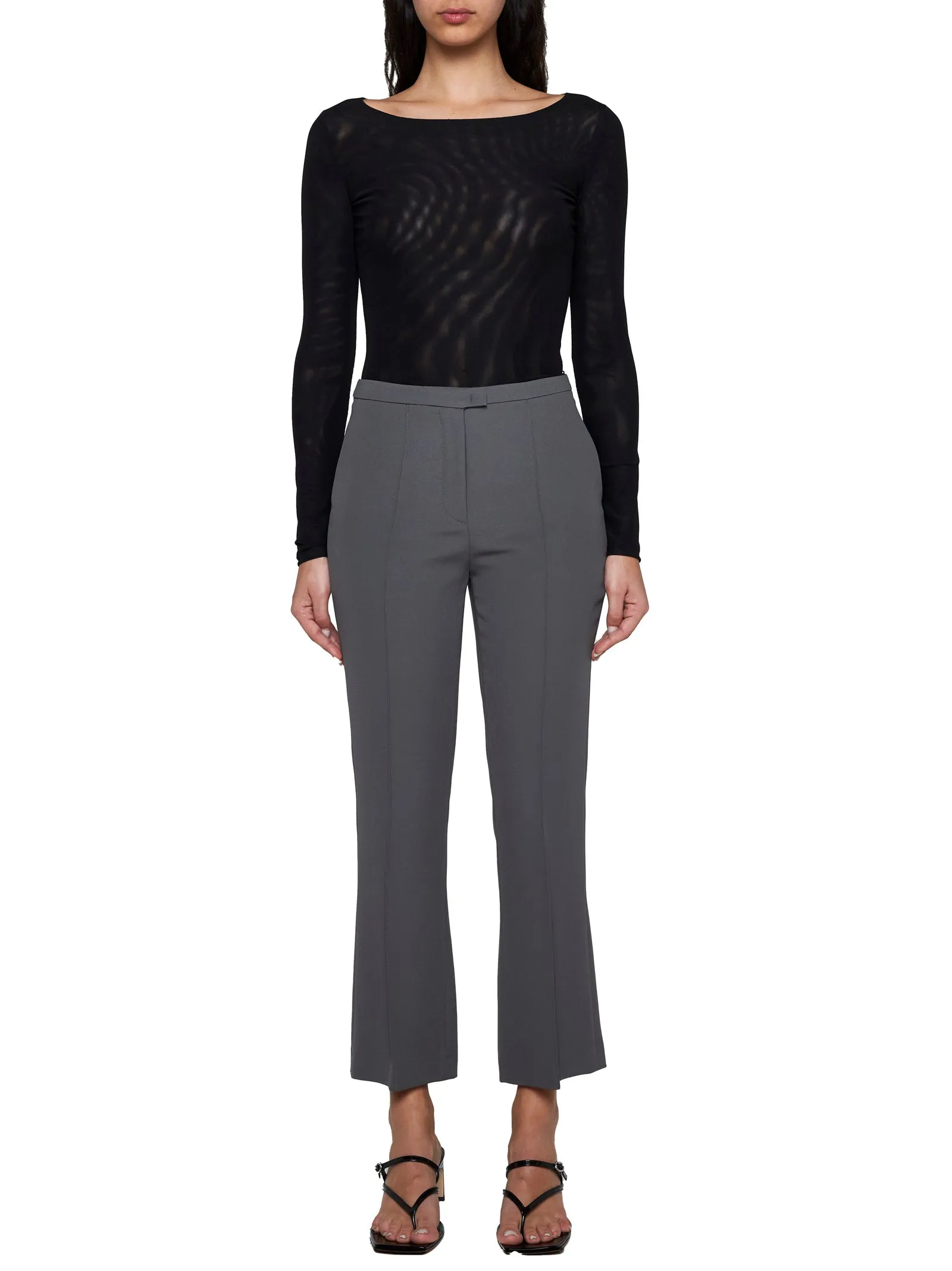 Pleomele Topstitching-Detail Trousers sold by Lord & Taylor product image thumbnail 2