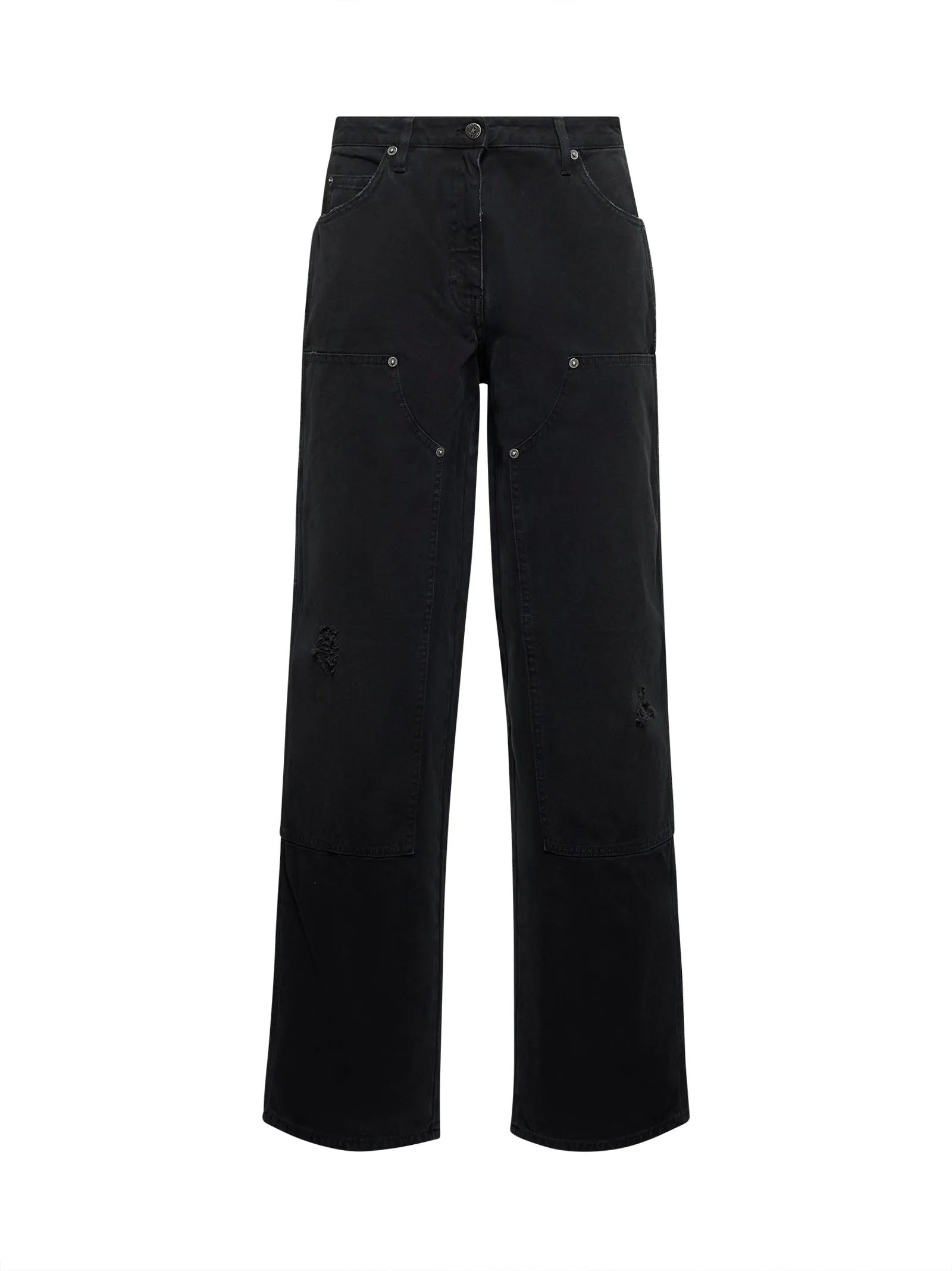 Black Denim Jeans with Patches sold by Lord & Taylor