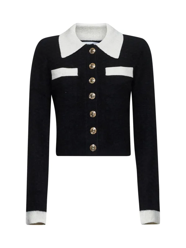 Black Textured Knit Cardigan sold by Lord & Taylor