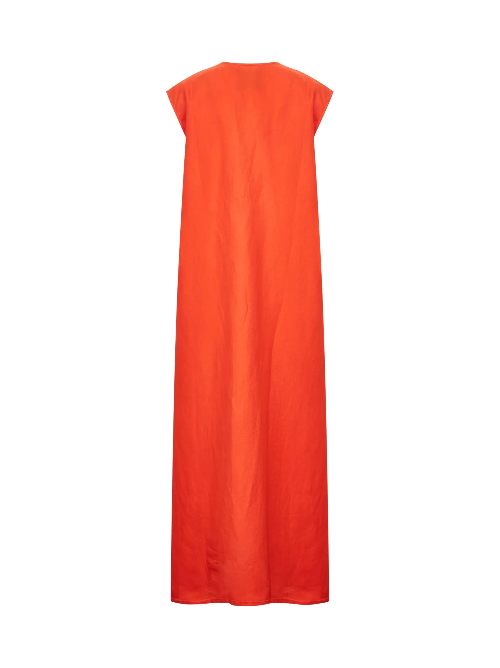 Orange Linen Blend Lise Midi Dress sold by Lord & Taylor product image thumbnail 2