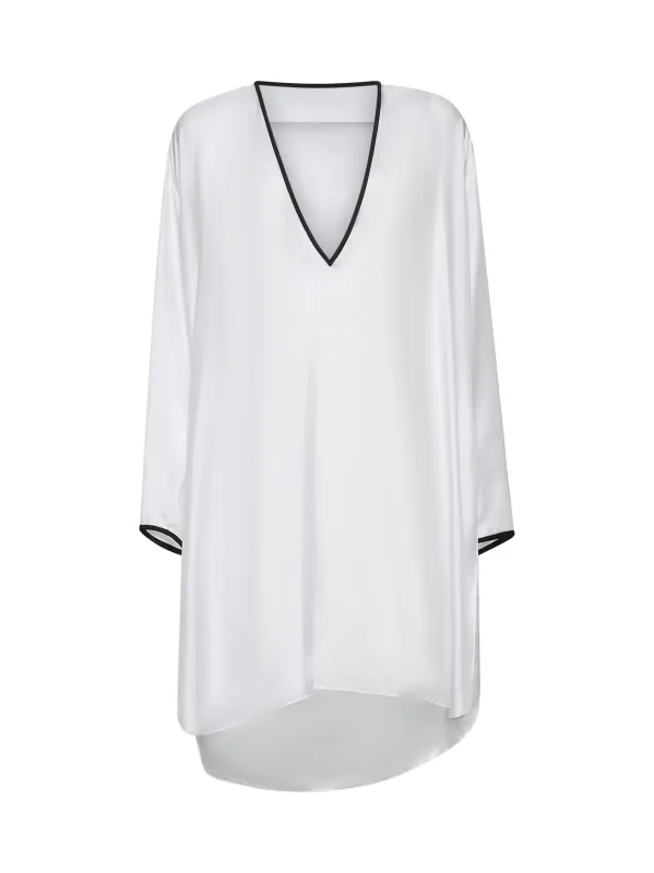 White Silk Tunic sold by Lord & Taylor