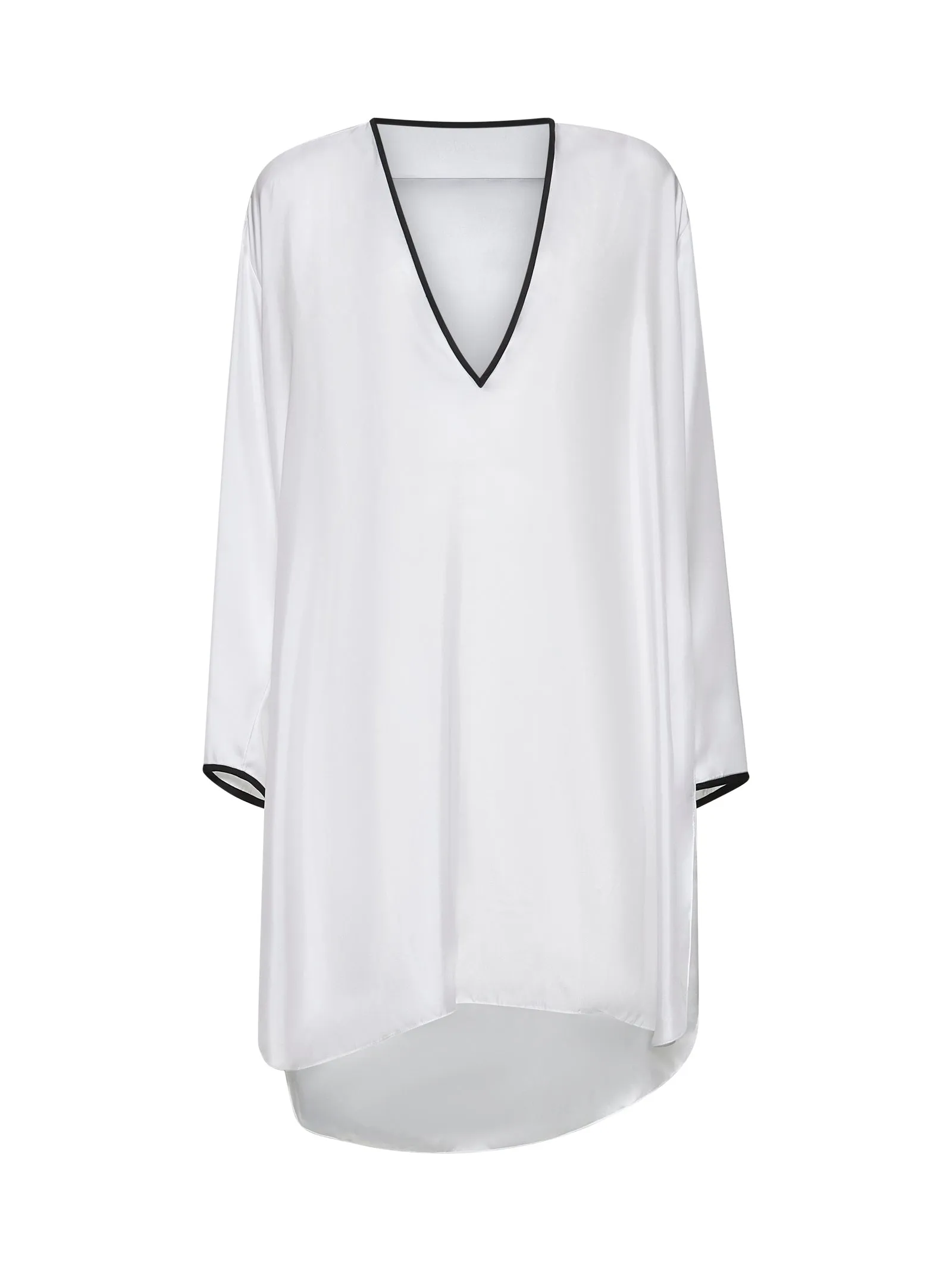 White Silk Tunic sold by Lord & Taylor