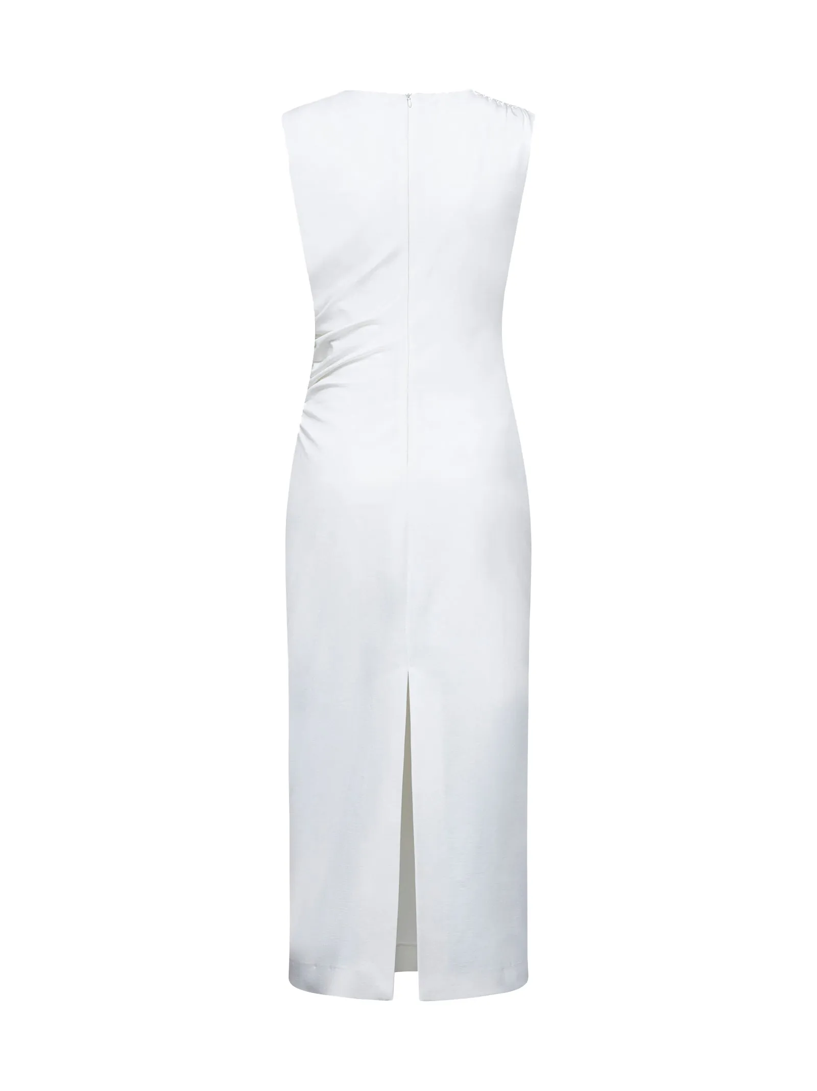 White Stretch Jersey Aglaia Midi Dress sold by Lord & Taylor product image thumbnail 2