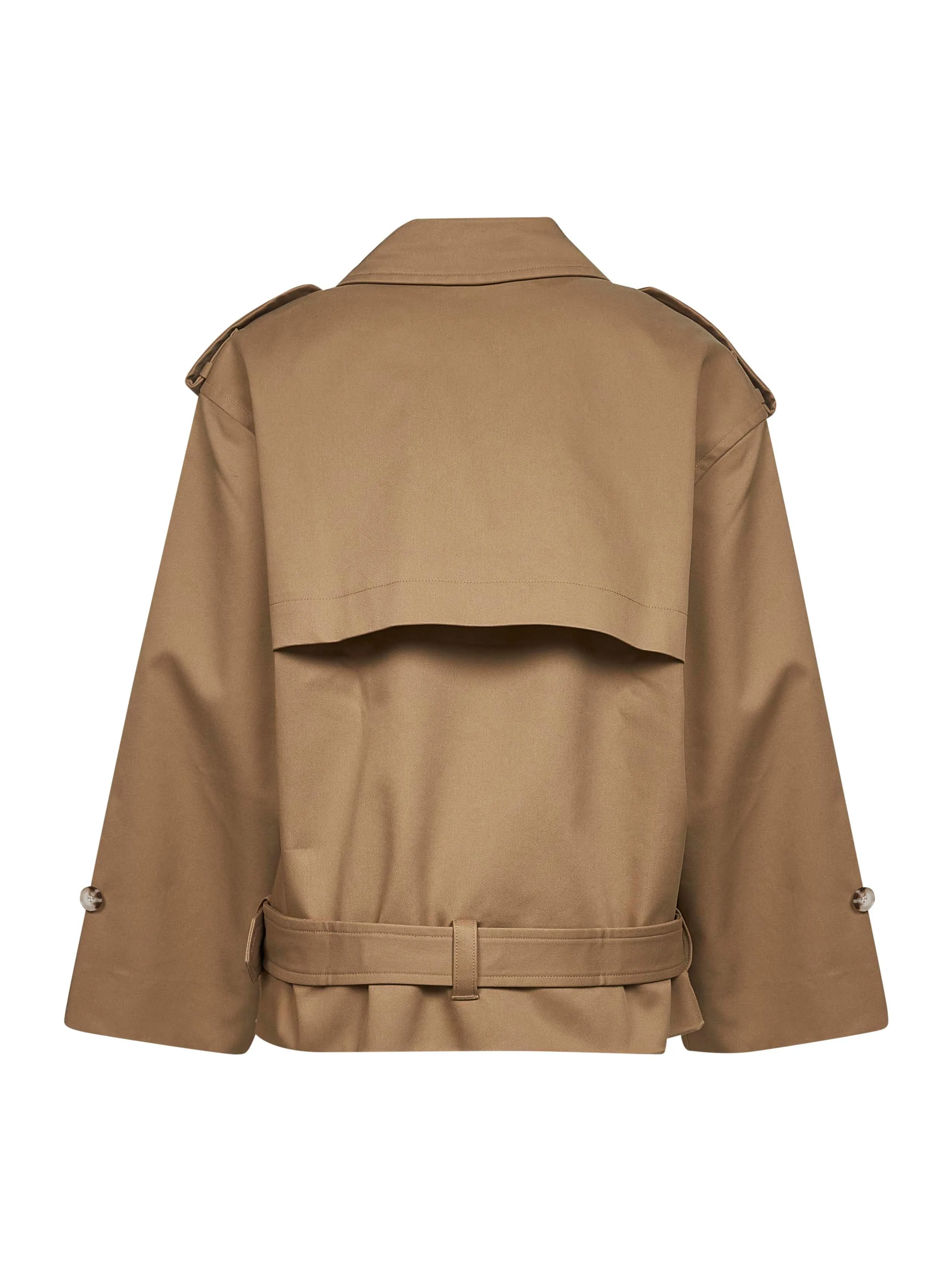 Beige Gabardine Trench Jacket sold by Lord & Taylor product image thumbnail 2