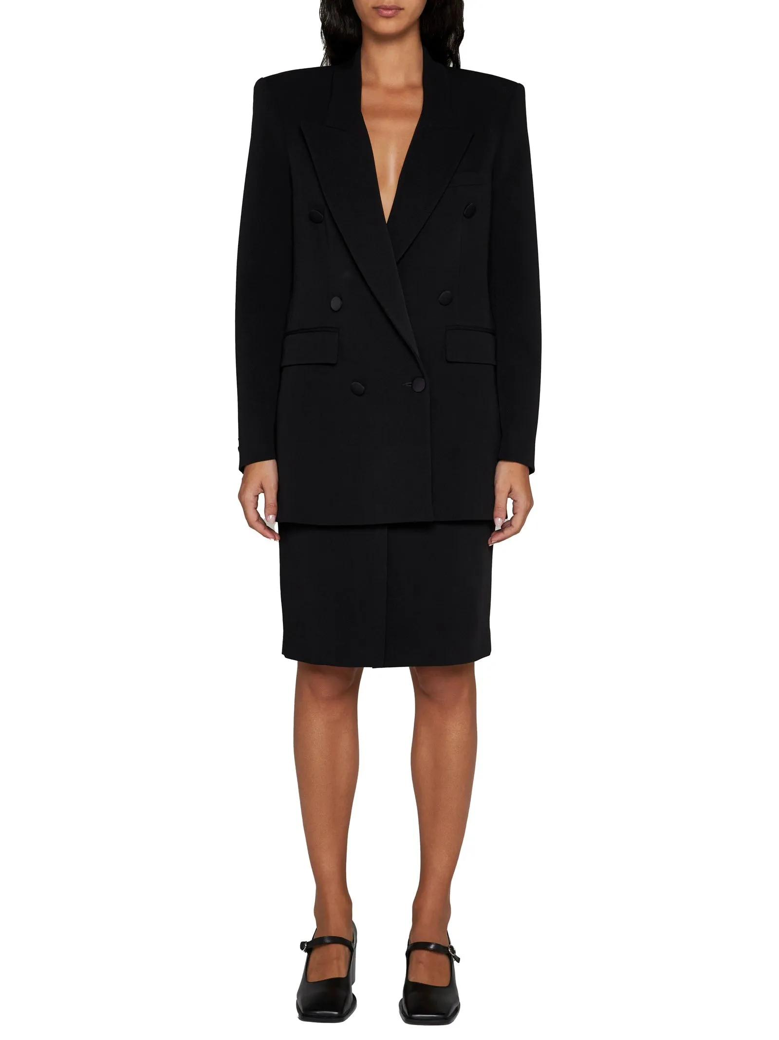 Black Cady Glicy Double-Breasted Blazer sold by Lord & Taylor product image thumbnail 3