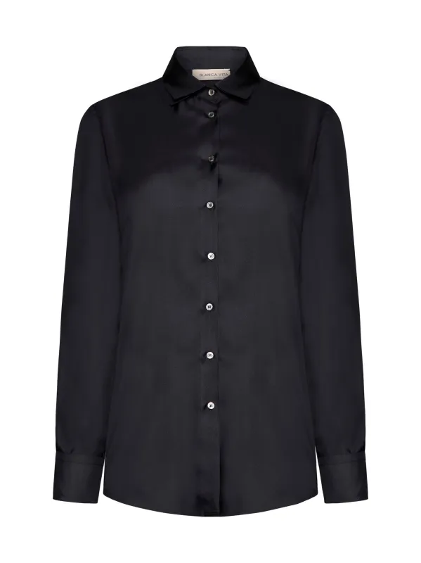 Black Silk Catalpa Shirt sold by Lord & Taylor