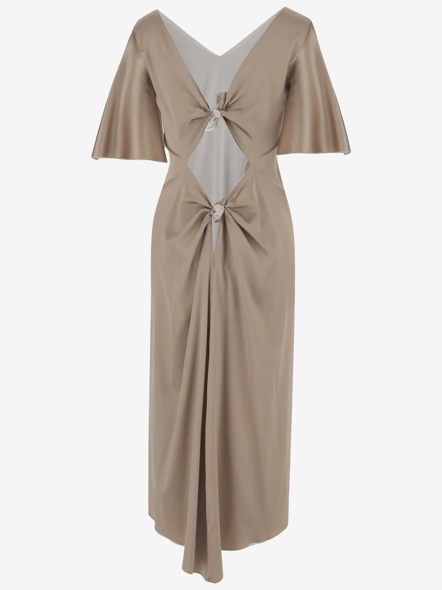 TWENTY DRESS MADE OF SILK SATIN sold by Lord & Taylor product image thumbnail 3