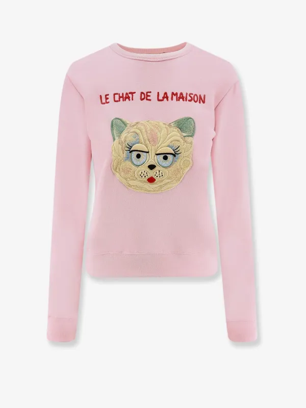 Le chat de la maison cotton sweatshirt sold by Lord & Taylor
