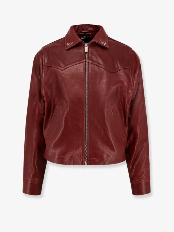 Principe de l' amour leather jacket sold by Lord & Taylor