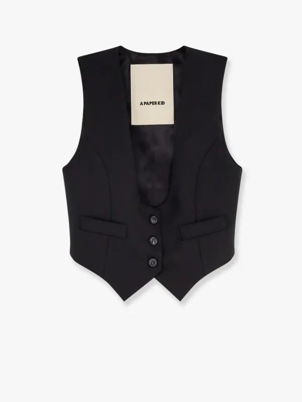 Stretch Wool Vest sold by Lord & Taylor