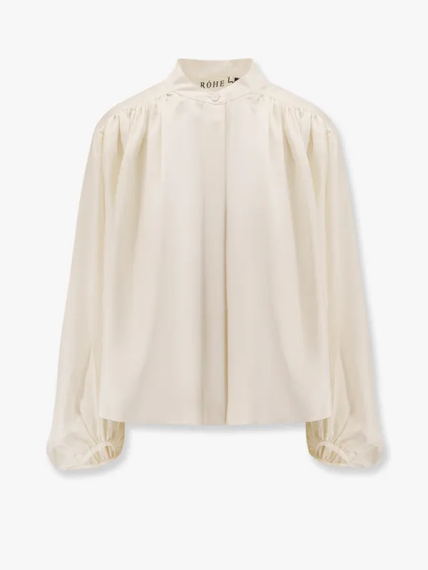 Crop silk shirt sold by Lord & Taylor
