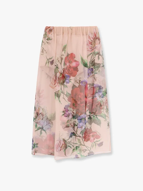 Silk skirt with iconic floral print sold by Lord & Taylor