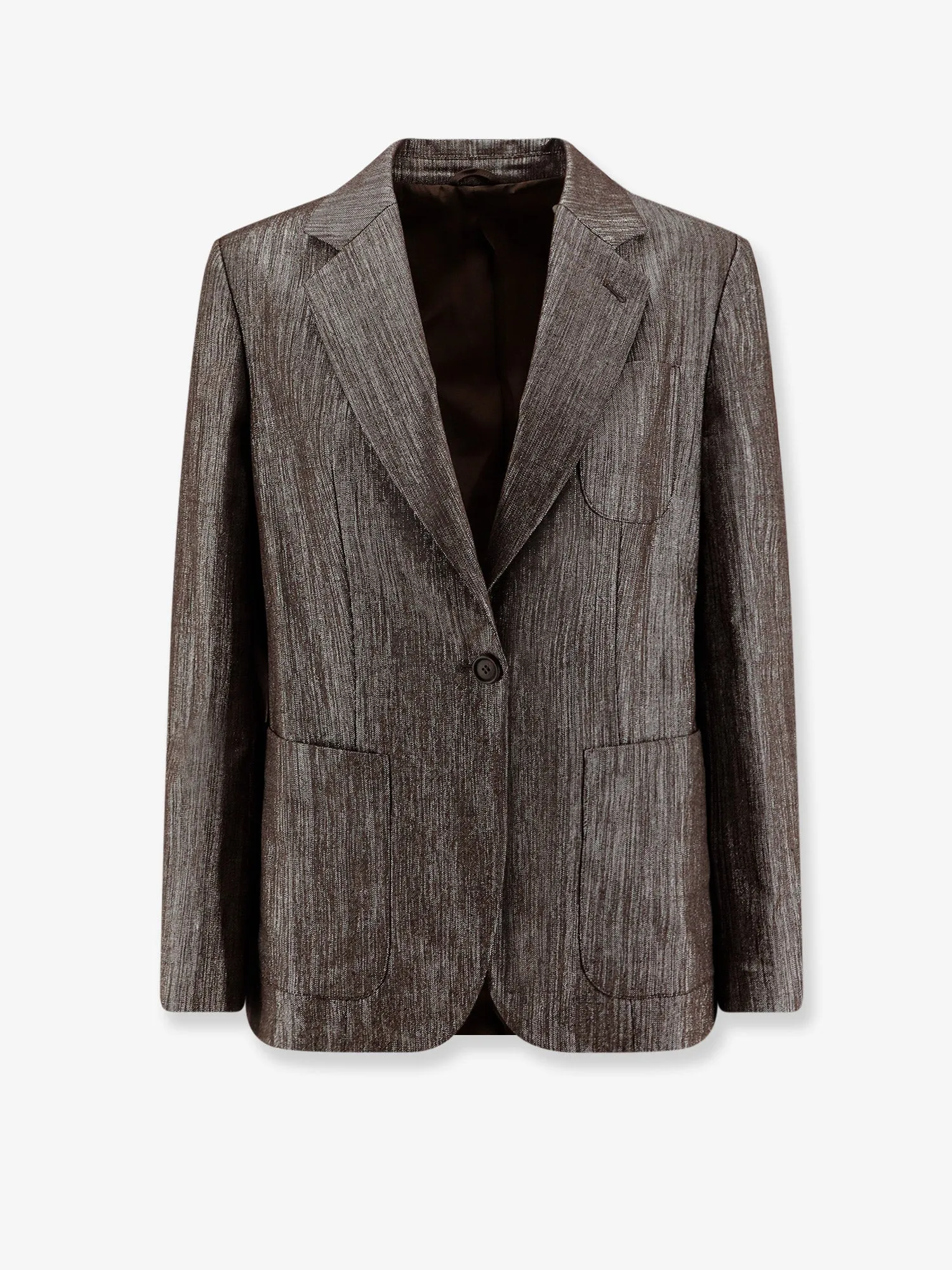 Single-Breasted Lurex Fabric Blazer sold by Lord & Taylor