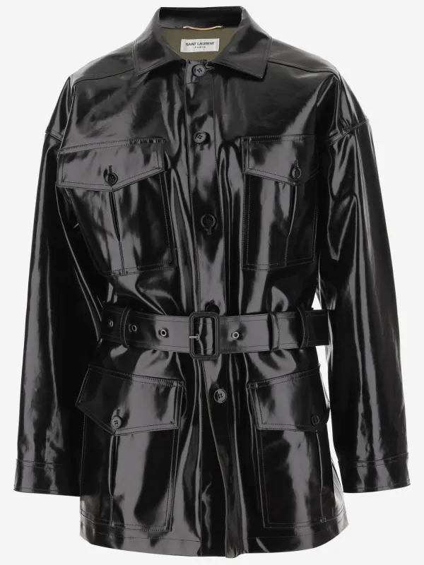 SAFARI JACKET MADE OF COATED COTTON sold by Lord & Taylor