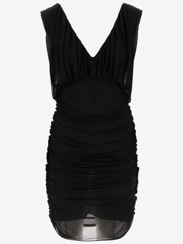 DRAPED JERSEY DRESS sold by Lord & Taylor