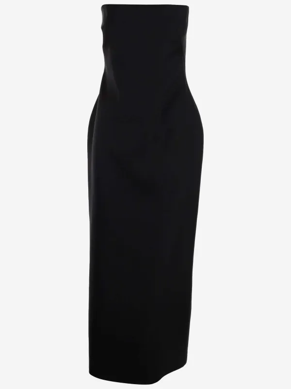 REETA VIRGIN WOOL AND SILK DRESS made by The Row