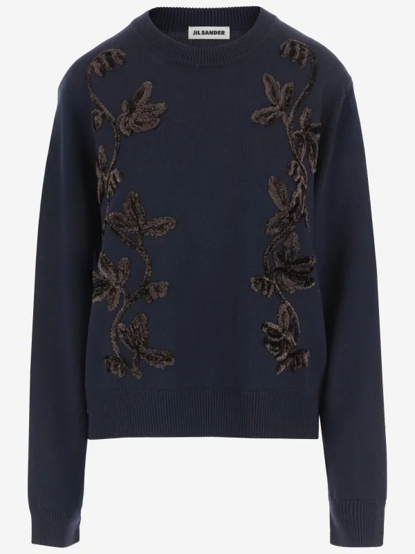 Wool Sweater with Floral Pattern sold by Lord & Taylor