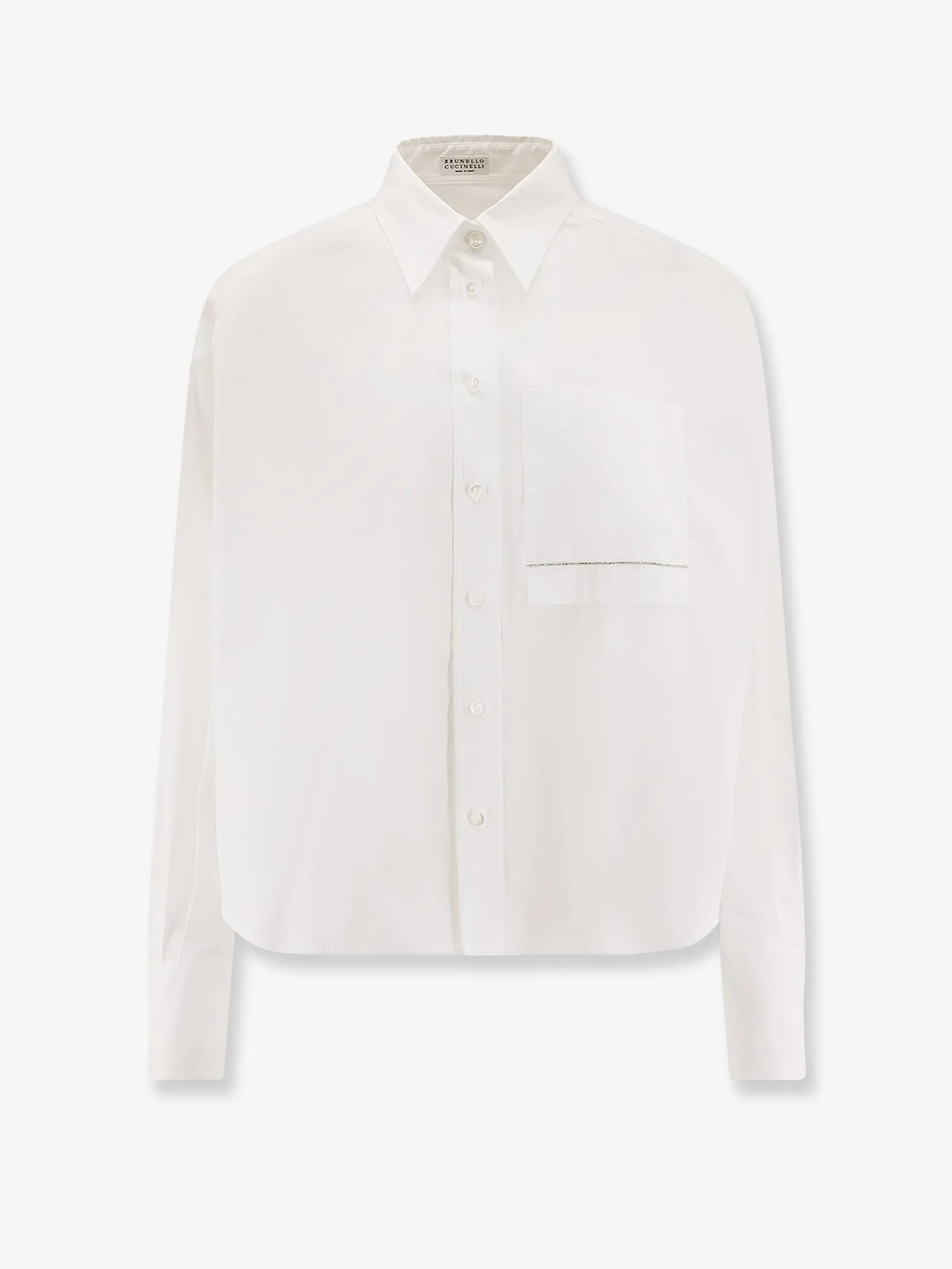 Cotton blend shirt with monili detail sold by Lord & Taylor
