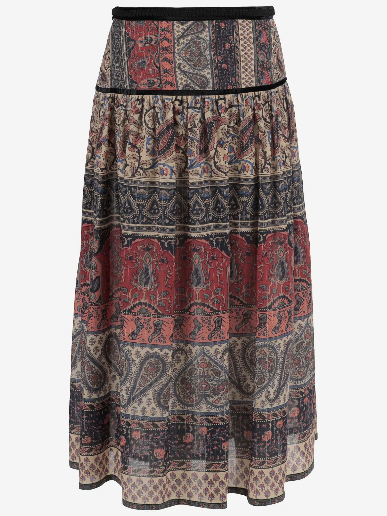 Lamé muslin midi skirt sold by Lord & Taylor product image thumbnail 3