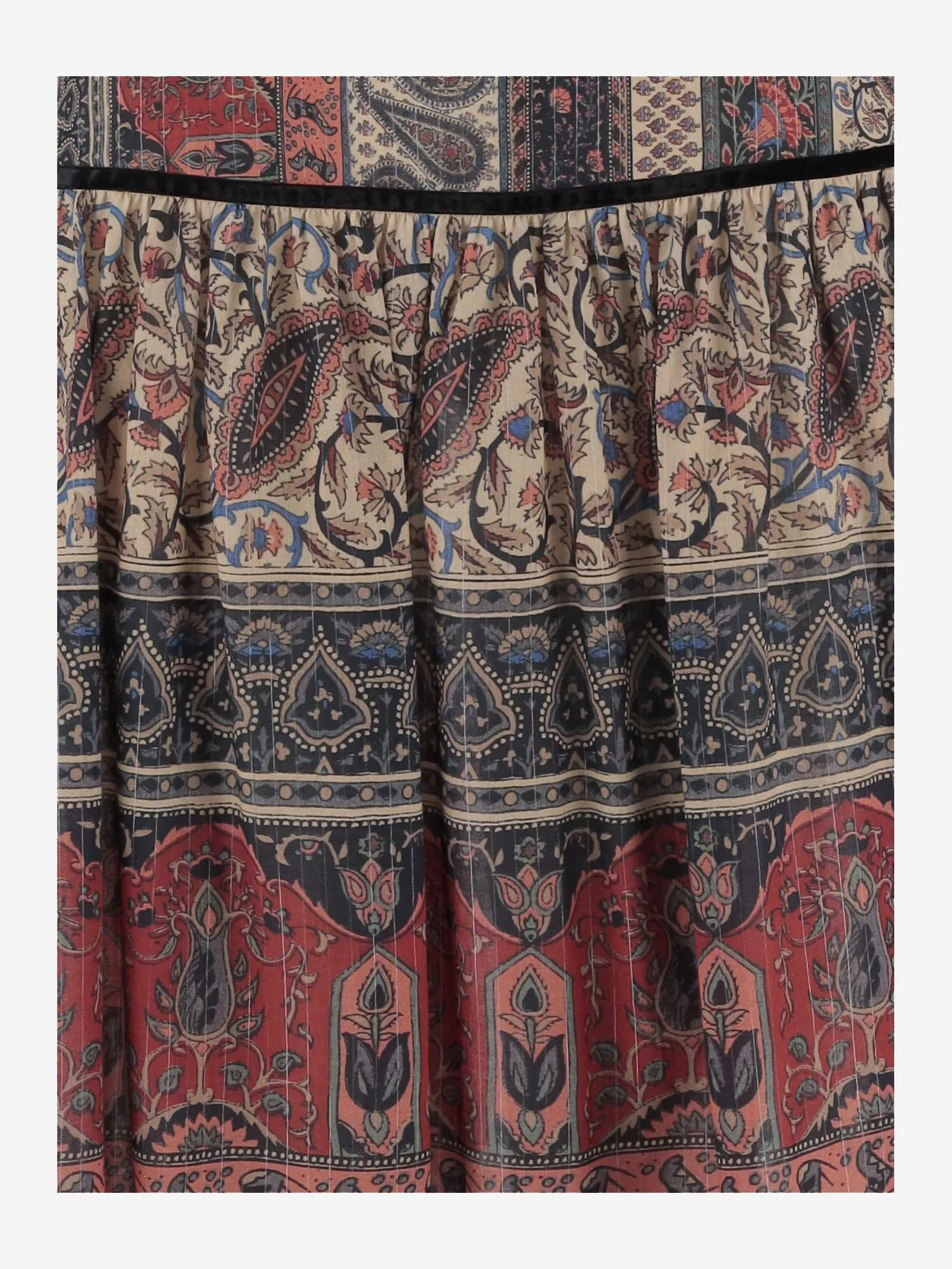 Lamé muslin midi skirt sold by Lord & Taylor product image thumbnail 2