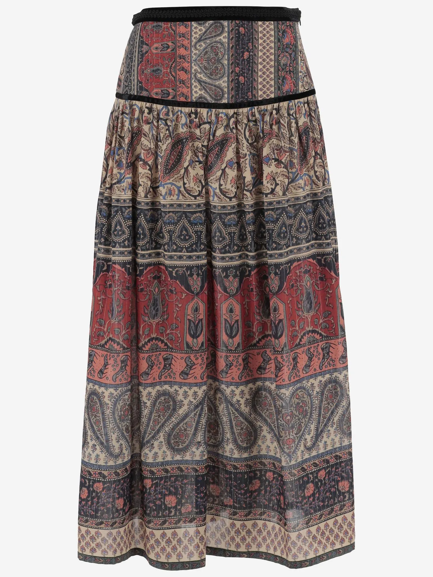 Lamé muslin midi skirt sold by Lord & Taylor