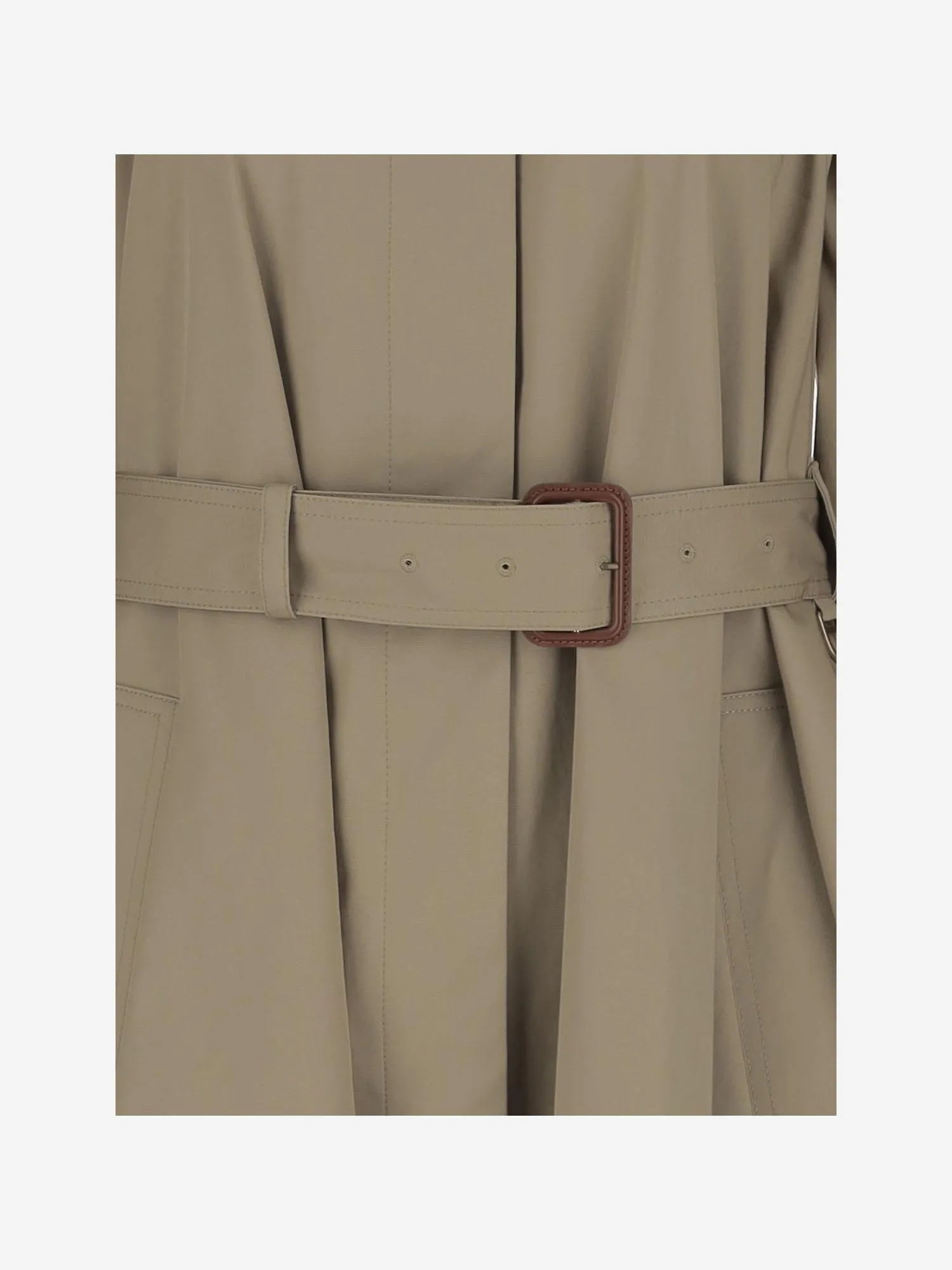 Long trench coat made of cotton gabardine sold by Lord & Taylor product image thumbnail 2