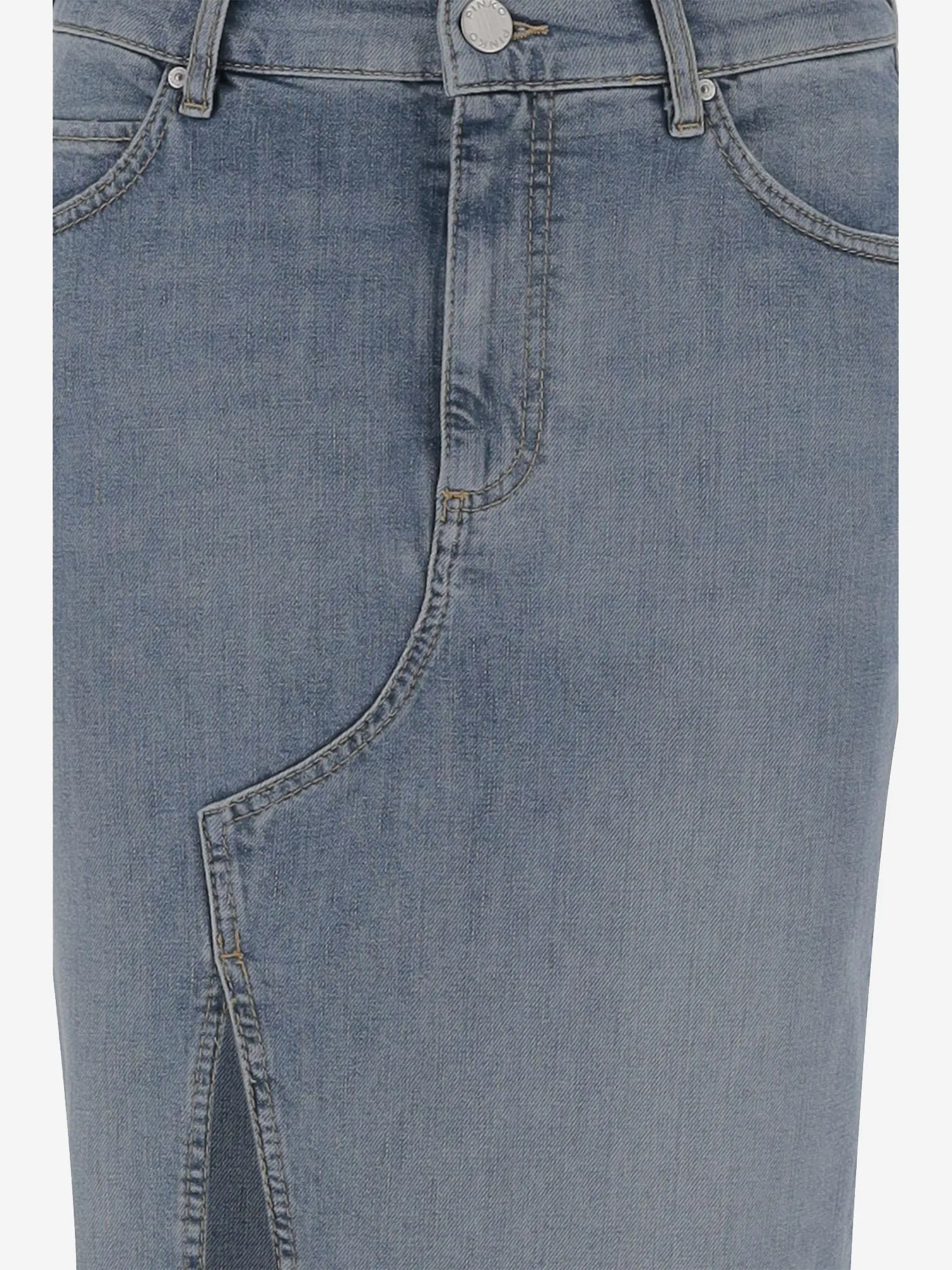 LONG COTTON DENIM SKIRT sold by Lord & Taylor product image thumbnail 2