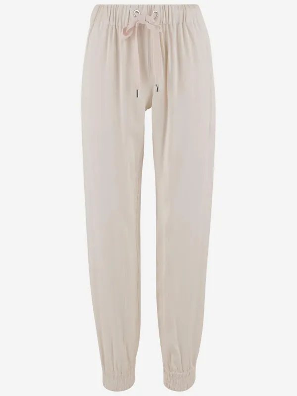 SILK AND VISCOSE VALENTINA JOGGERS PANTS sold by Lord & Taylor