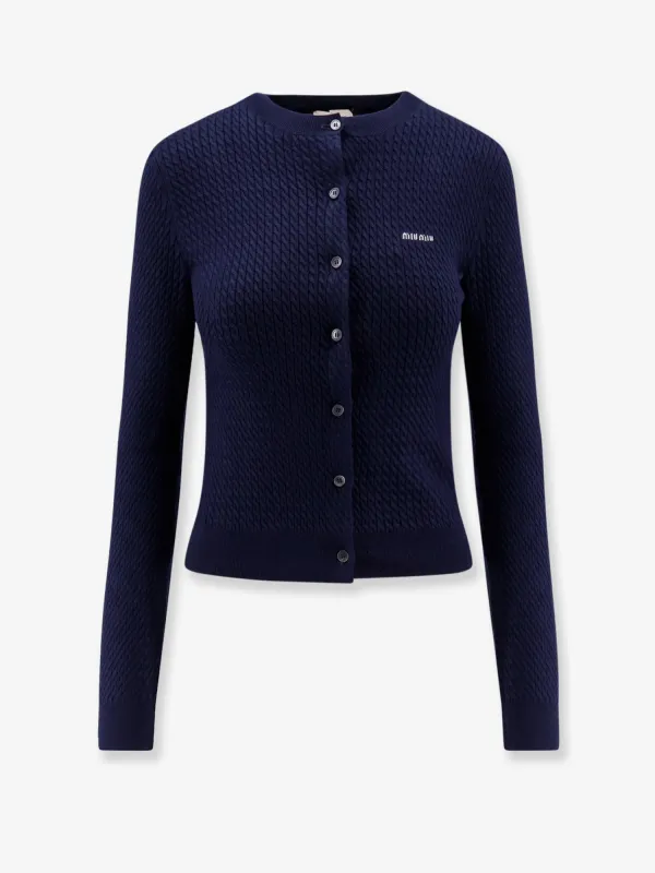 Cable-knit cachemire blend cardigan sold by Lord & Taylor