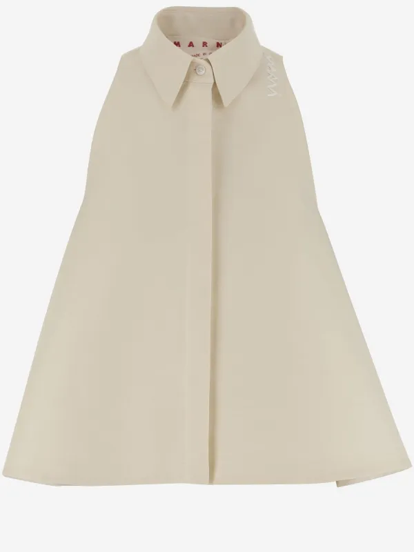 COTTON LOGO FLARED TOP sold by Lord & Taylor